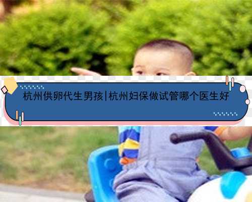 杭州供卵代生男孩|杭州妇保做试管哪个医生好